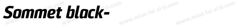 Sommet black字体转换
